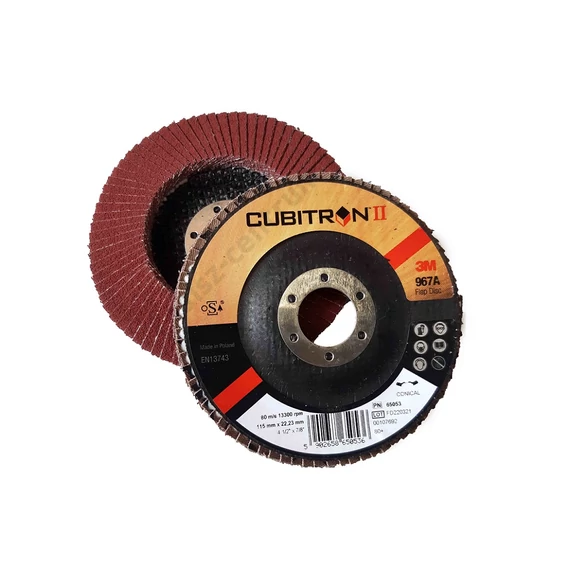125x22,2 P 80 T29-kúpos 967A 3M (3M 967A Cubitron II kerámia lamellástárcsa)  41010396