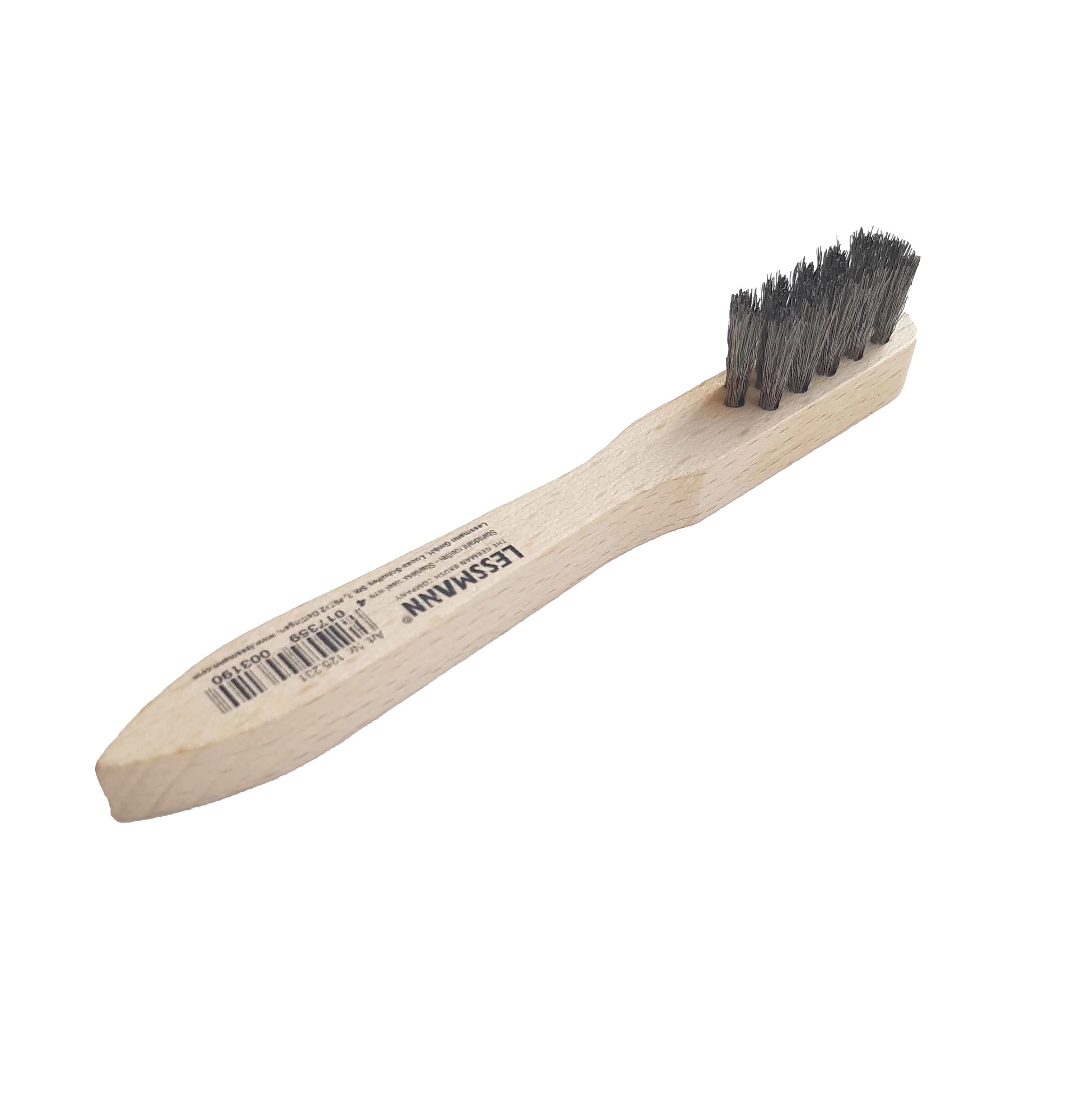 Gyertyakefe INOX fa       Less (Lessmann inox kézikefe)  12233920